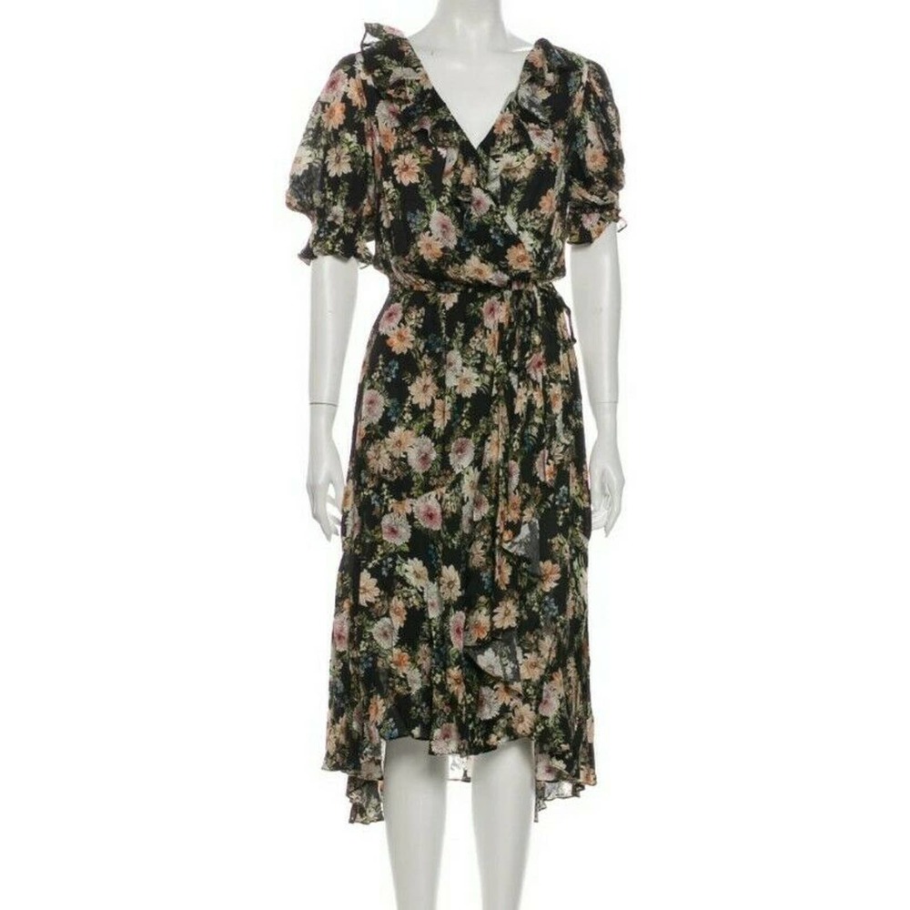 Icons Reconstructed Cha Cha Ruffle Wrap Dress XS